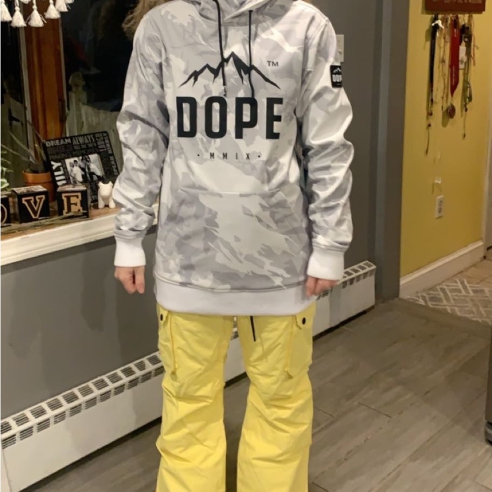 Yellow snow pants